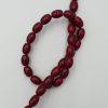 Glaskralen donker rood 8x10mm