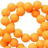 Acryl kralen mat 10mm Oranje tangerine