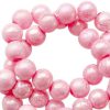 Acryl kralen 8mm marble pearl pink