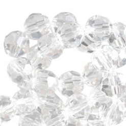 Top Facet kralen rond 8mm Crystal