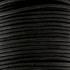 Leer 1mm rond zwart