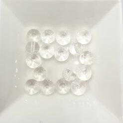 Glaskralen crystal rondell 8x10mm
