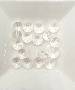 Glaskralen crystal rondell 8x10mm