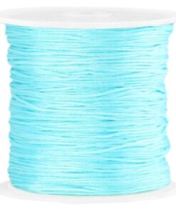 MACRAMÉ SATIJNDRaAAD 0.8MM Aquamarine blue