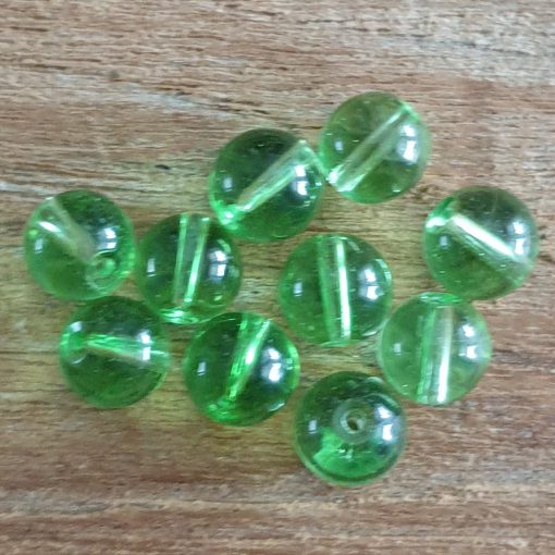 Glaskralen groen 10mm