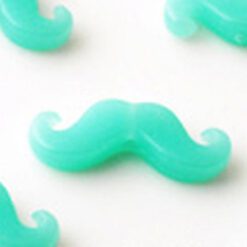 Acryl Kralen snor 20x17mm aqua