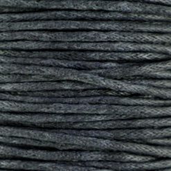 Waxkoord 1.0mm antraciet (1M)