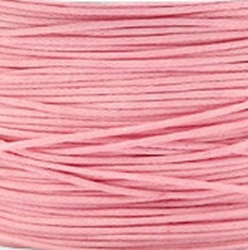 Waxkoord 1.0mm roze (1M)