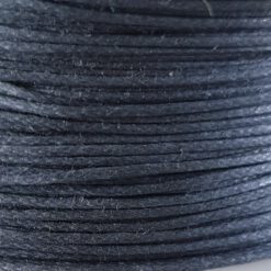 Waxkoord 1.0mm antraciet grijs (1M)
