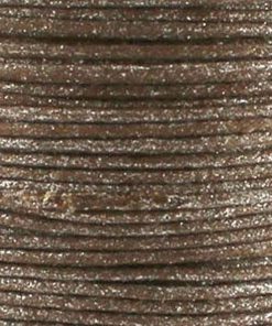 Waxkoord 1.0mm bruin glitter (1M)