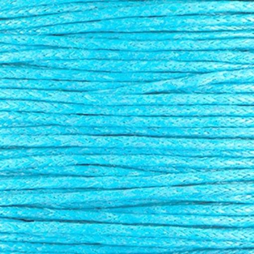 Waxkoord 1mm Turquoise (1M)