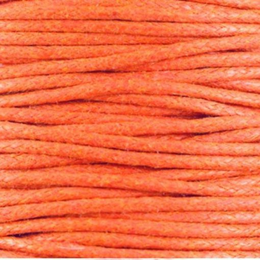 Waxkoord 2.0mm Oranje (1M)