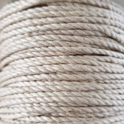 Gedraaid waxkoord 1.5mm Beige (1M)