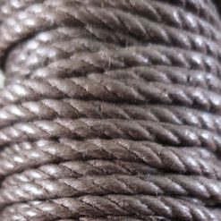 Gedraaid waxkoord 2.5mm Bruin (1M)