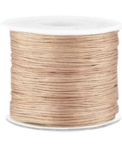 Macramé draad 0.7mm Dark champagne beige