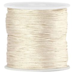 Macramé draad 0.8mm licht champagne beige