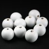 Houten kralen rond 6 mm Wit