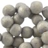 Houten kralen nature 8mm Monument grey