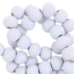 Houten kralen rond 8mm Light lavender lila