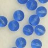 Glaskralen blauw kobalt 12mm