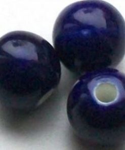 Keramiek kralen 8mm Kobalt blauw