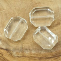 Glaskralen crystal 15x20mm facetgeslepen