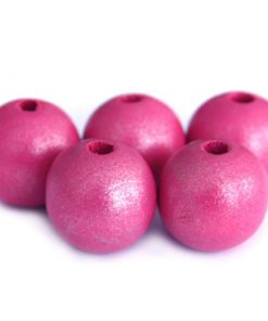 Houten Kralen Fuchsia Honey Suckle Ibiza 12mm