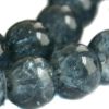 Glaskralen crackle Montana blauw 8mm