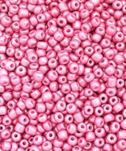 Glaskralen Rocailles 6/0 (4mm) Berry Pink