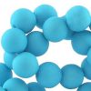 10mm acryl kralen matt Turquoise