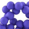8mm acryl kralen matt Kobalt blauw
