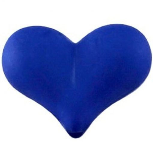Acryl Kralen hartje mat 17x22mm Kobalt blauw