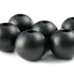 Houten Kralen Zwart Ibiza glans 8mm
