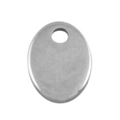 Stainless Steel Bedel (7 x 5 mm) Antiek Zilver