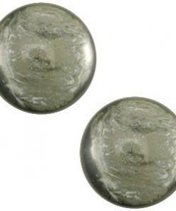 Polaris cabochon 7mm Jais Agave green