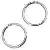 Roestvrij stalen (RVS) buigring stainless steel 5mm Zilver (RVS)