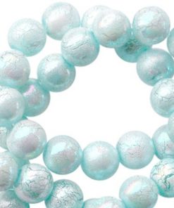 8 mm acryl kralen 8 mm acryl kralen marble pearl Haze blue Haze blue