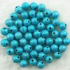 Acryl kralen stardust Turquoise 10mm