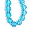 Facet kralen rond 10mm Turquoise blauw