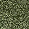 Glaskralen rocailles 12/0 (2mm) Moss Green