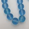 Glaskralen mat blauw rond 10mm