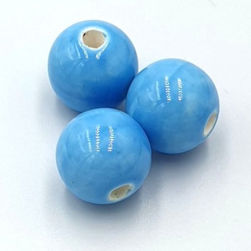 Keramiek kralen 12mm Blauw