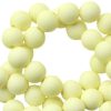10mm acryl kralen matt Soft Summer Yellow