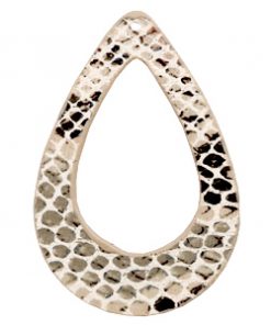 Imi leer hangers druppel snake Beige