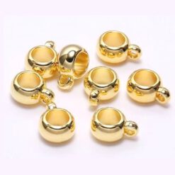 Kraal met oog 8mm goud