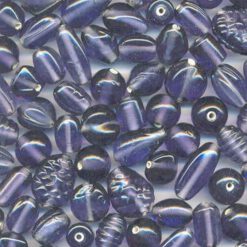 Glaskralen mix Montana Tanzanite (10-16mm)