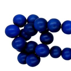 Houten kraal gelakt Hollands blauw