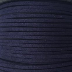 Faux suede 3mm Donkerblauw