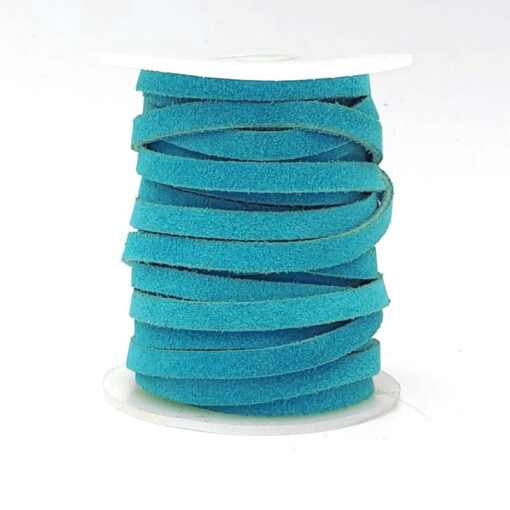 Plat 5mmx2mm DQ suede Turquoise