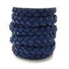 Plat gevlochten 12mm DQ Donkerblauw